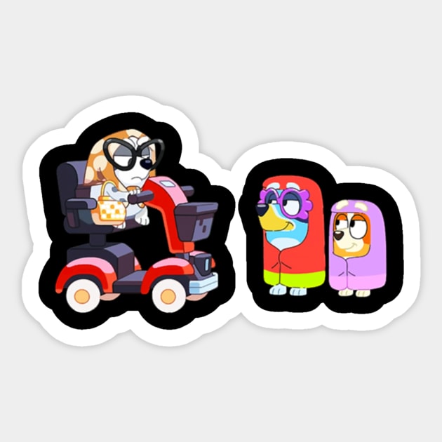 Blueys Granny Mobile Sticker by Iluminater